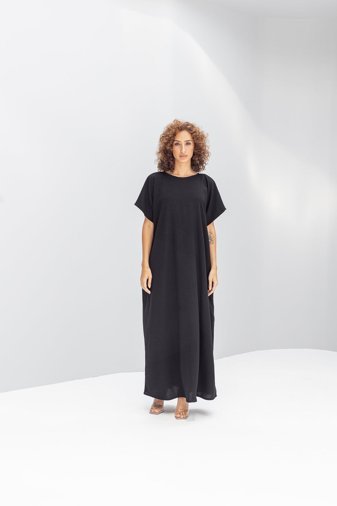 Black Abaya Slip Dress – Malikaat