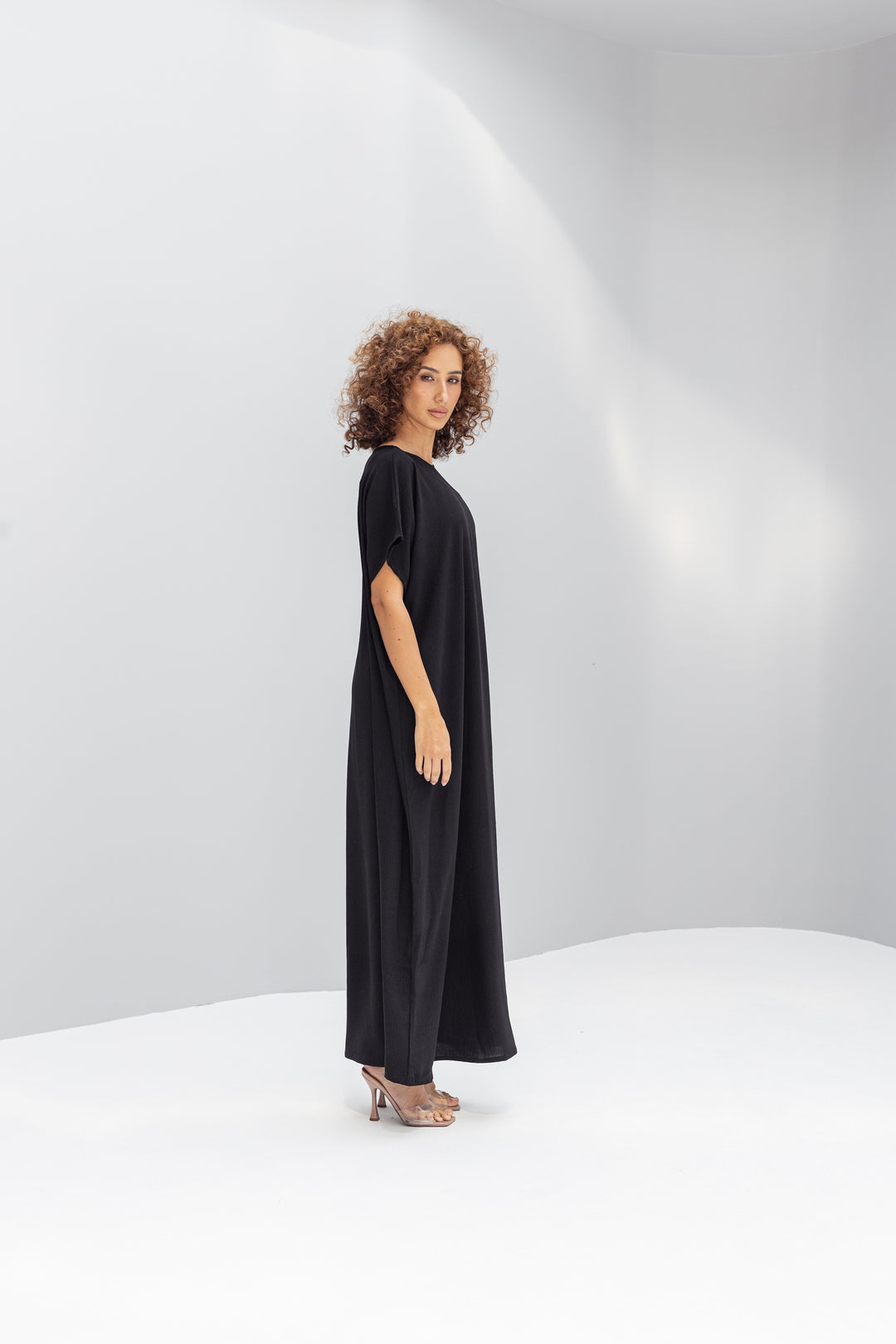 Black Abaya Slip Dress Malikaat Black Abaya Slip Dress Malikaat