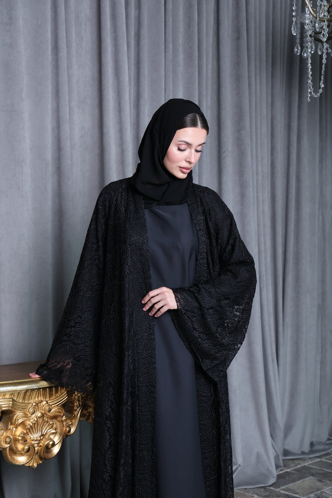 Amara Lace Abaya