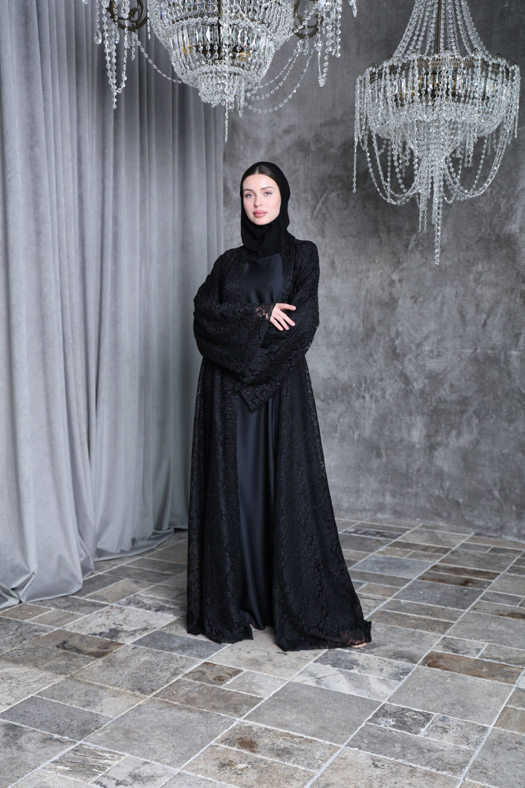 Amara Lace Abaya