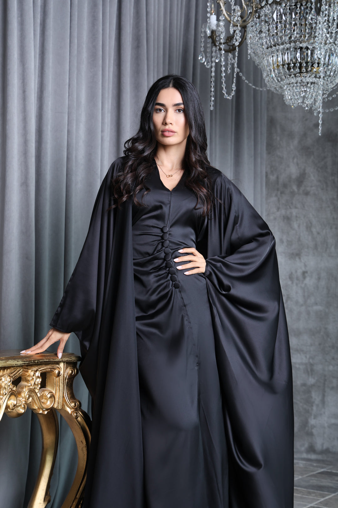 Evara Satin Abaya