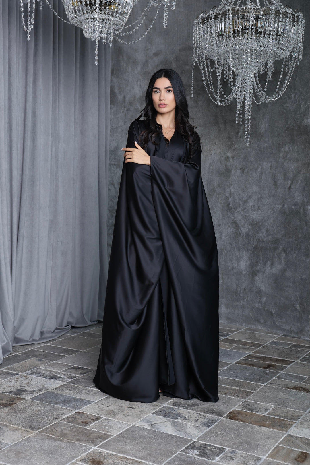 Evara Satin Abaya