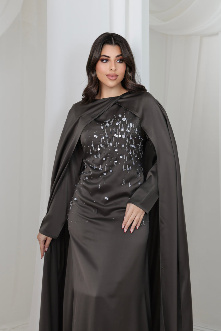 Midnight Cape Dress Luxury