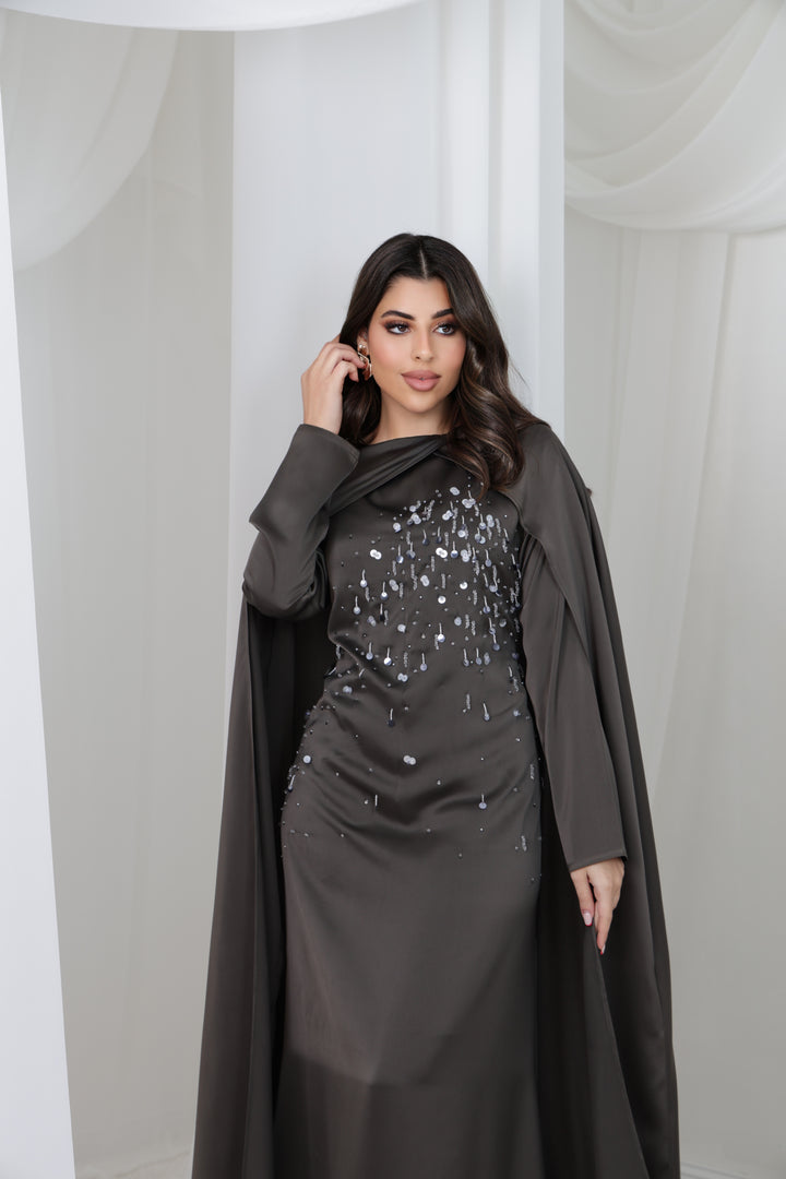 Midnight Cape Dress Luxury