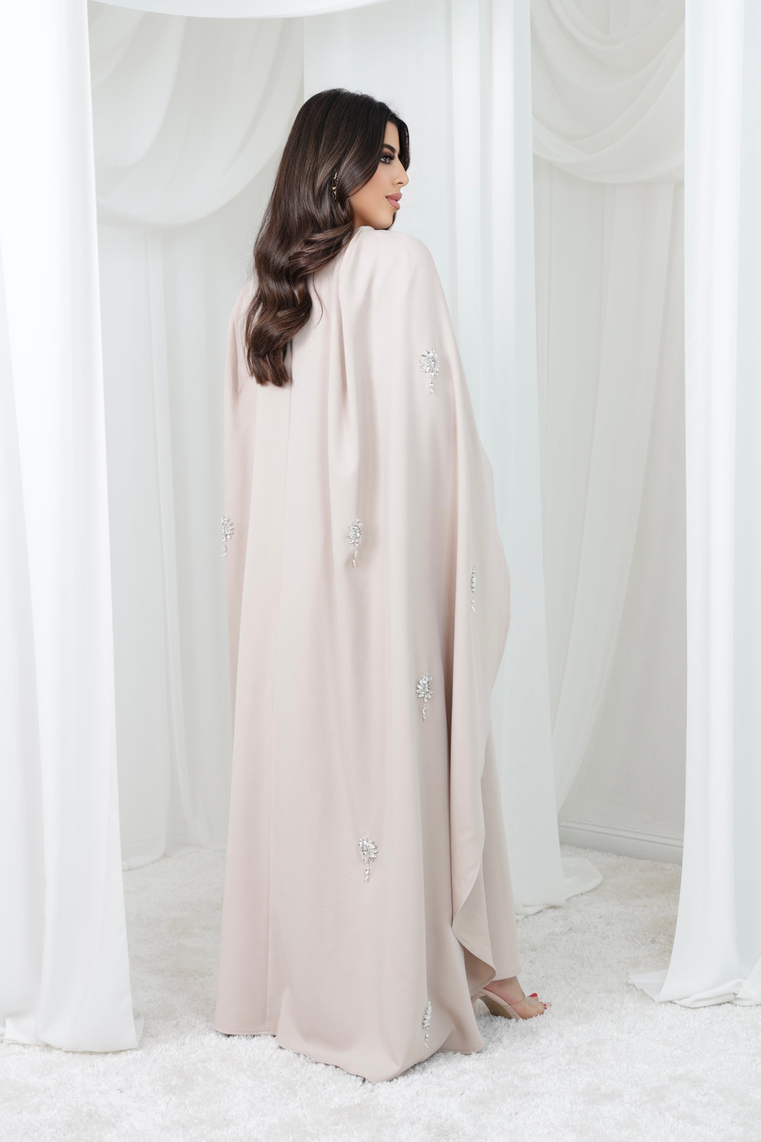 Serena Luxury Cape Dress