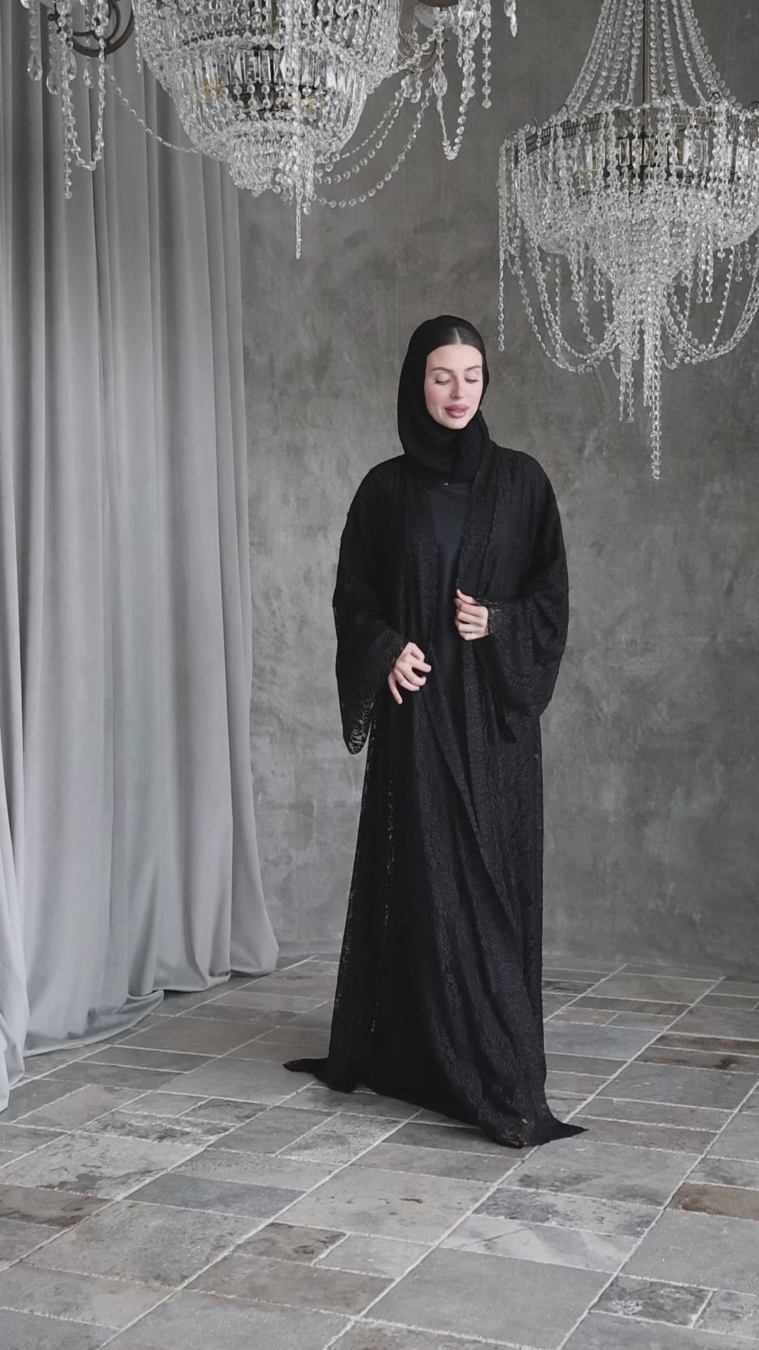 Amara Lace Abaya