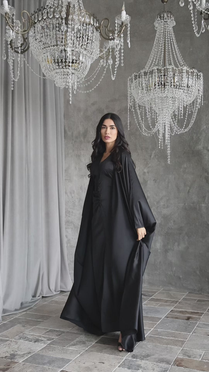 Evara Satin Abaya