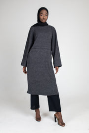 Charcoal Jumper Tunic Dress