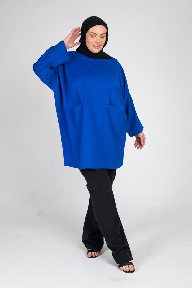 Cobalt Blue Tunic Top - Plus Size