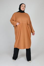 Tan Tunic Dress - Plus Size