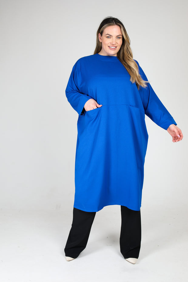 Cobalt Blue Tunic Dress - Plus Size