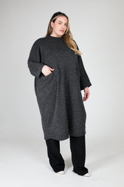 Charcoal Jumper Tunic Dress - Plus Size