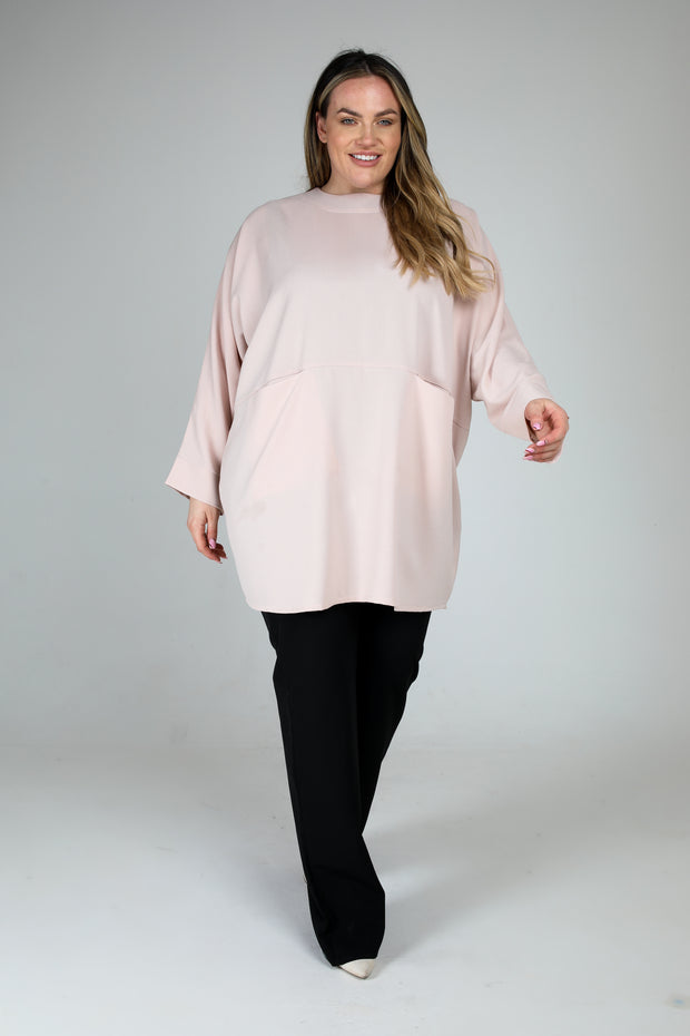 Nude Tunic Top - Plus Size